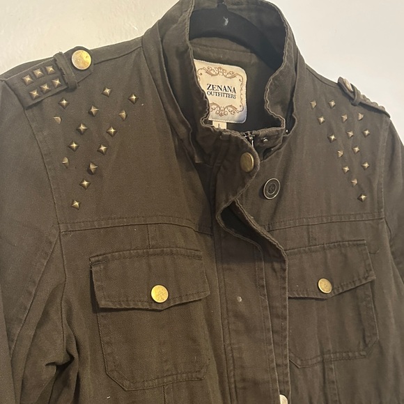 Zenana Outfitters Olive Utility Jacket - Picture 3 of 7
